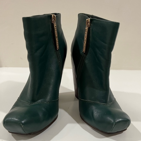 Paolo Conte Green Heeled Booties - Sz 35 - Picture 5 of 12